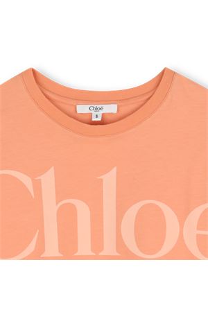 t-shirt in cotone pesca CHLOÉ KIDS | C2085943A